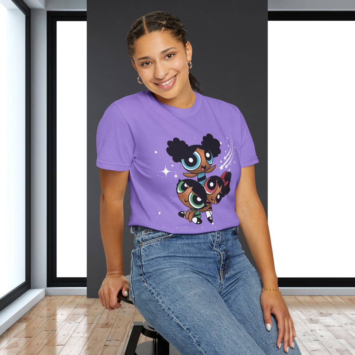 Afropuff Girls Unisex Garment-Dyed T-shirt