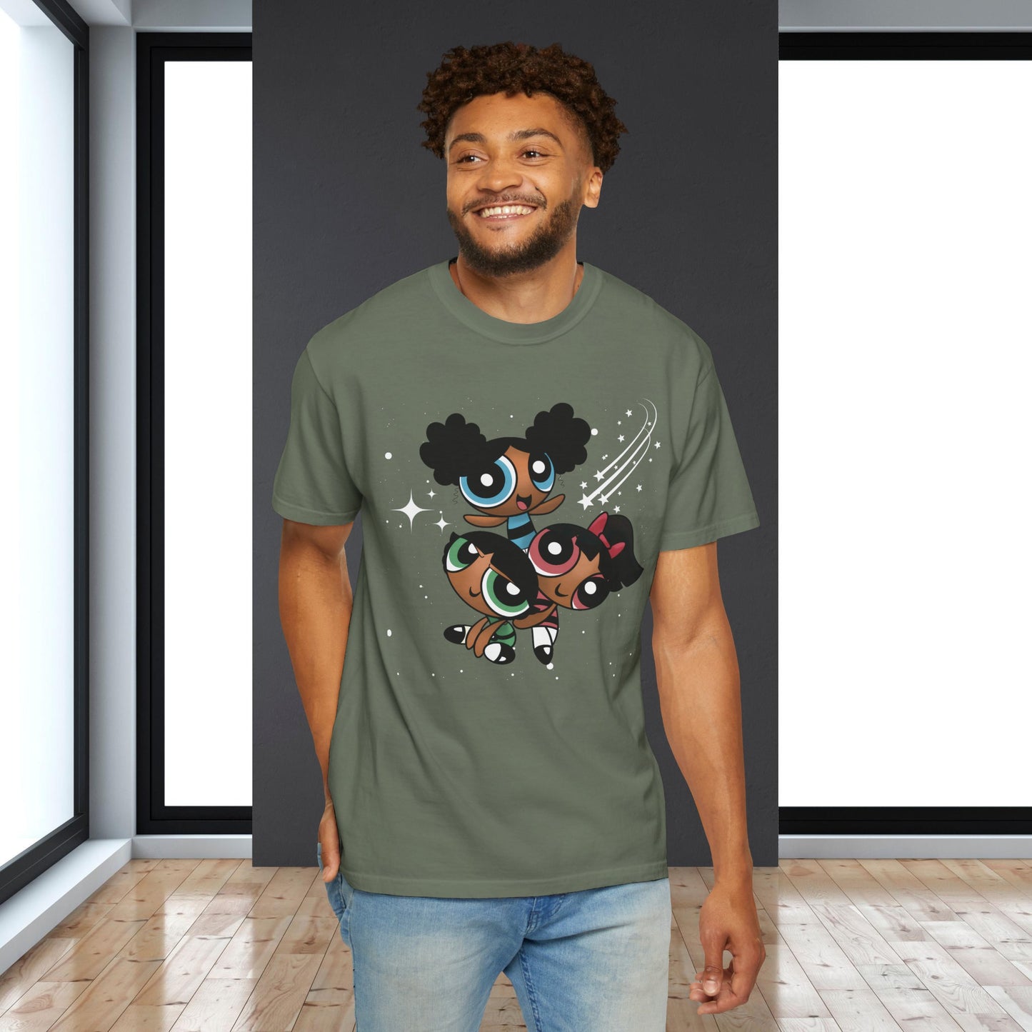 Afropuff Girls Unisex Garment-Dyed T-shirt