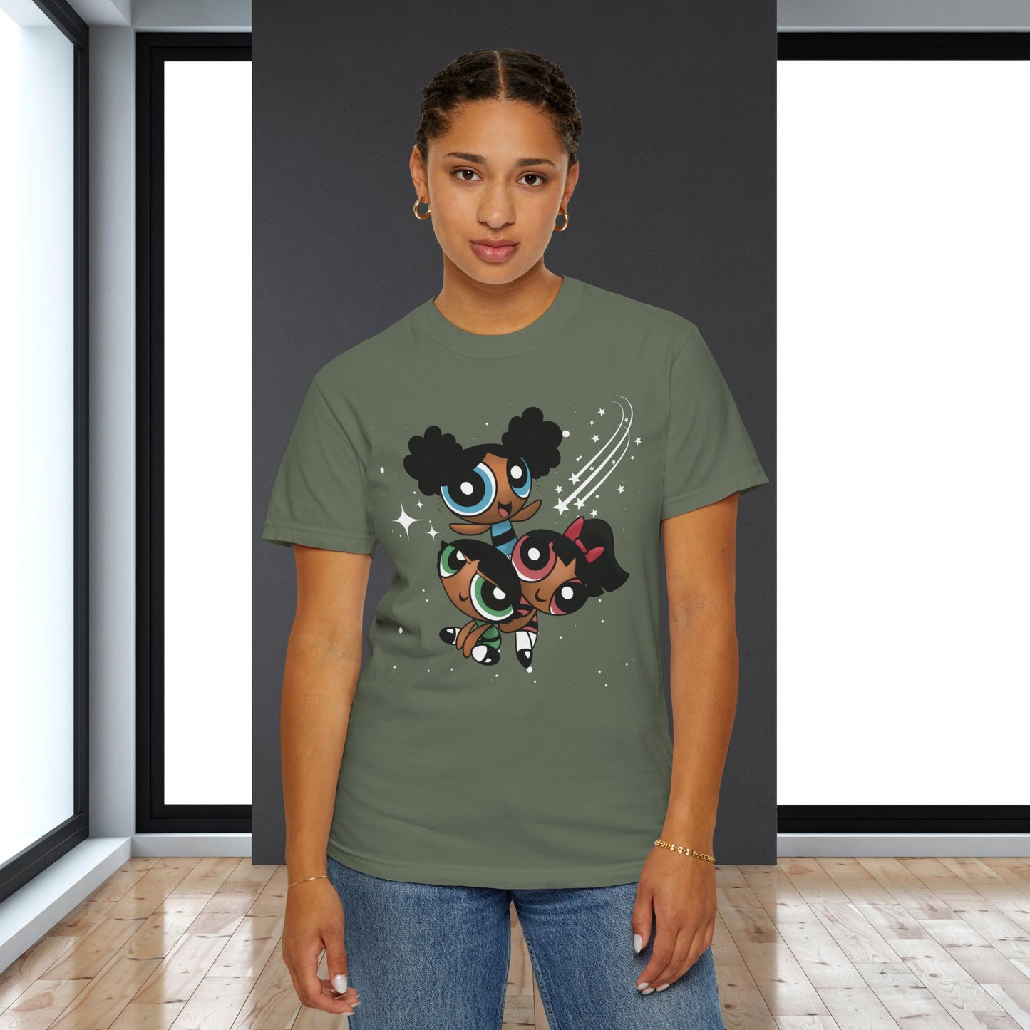 Afropuff Girls Unisex Garment-Dyed T-shirt