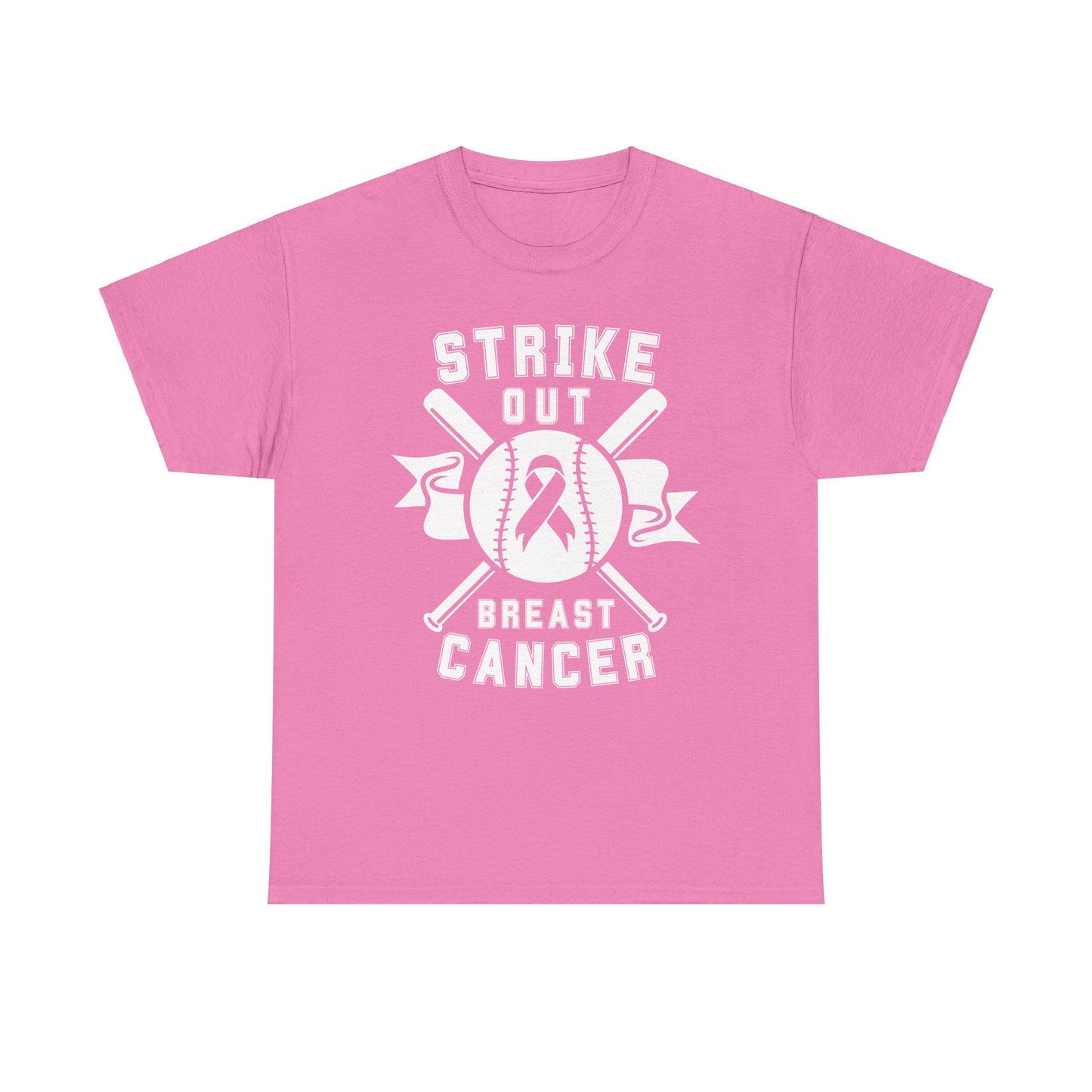 Strike Out Breast Cancer Tee, Personalized Sports Team Tee