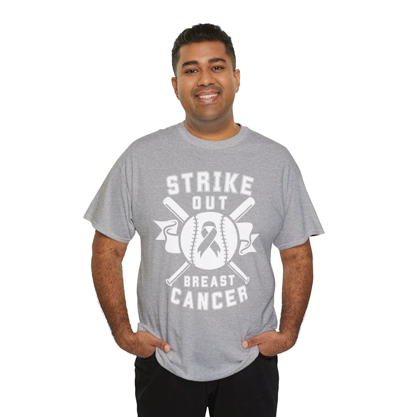 Strike Out Breast Cancer Tee, Personalized Sports Team Tee