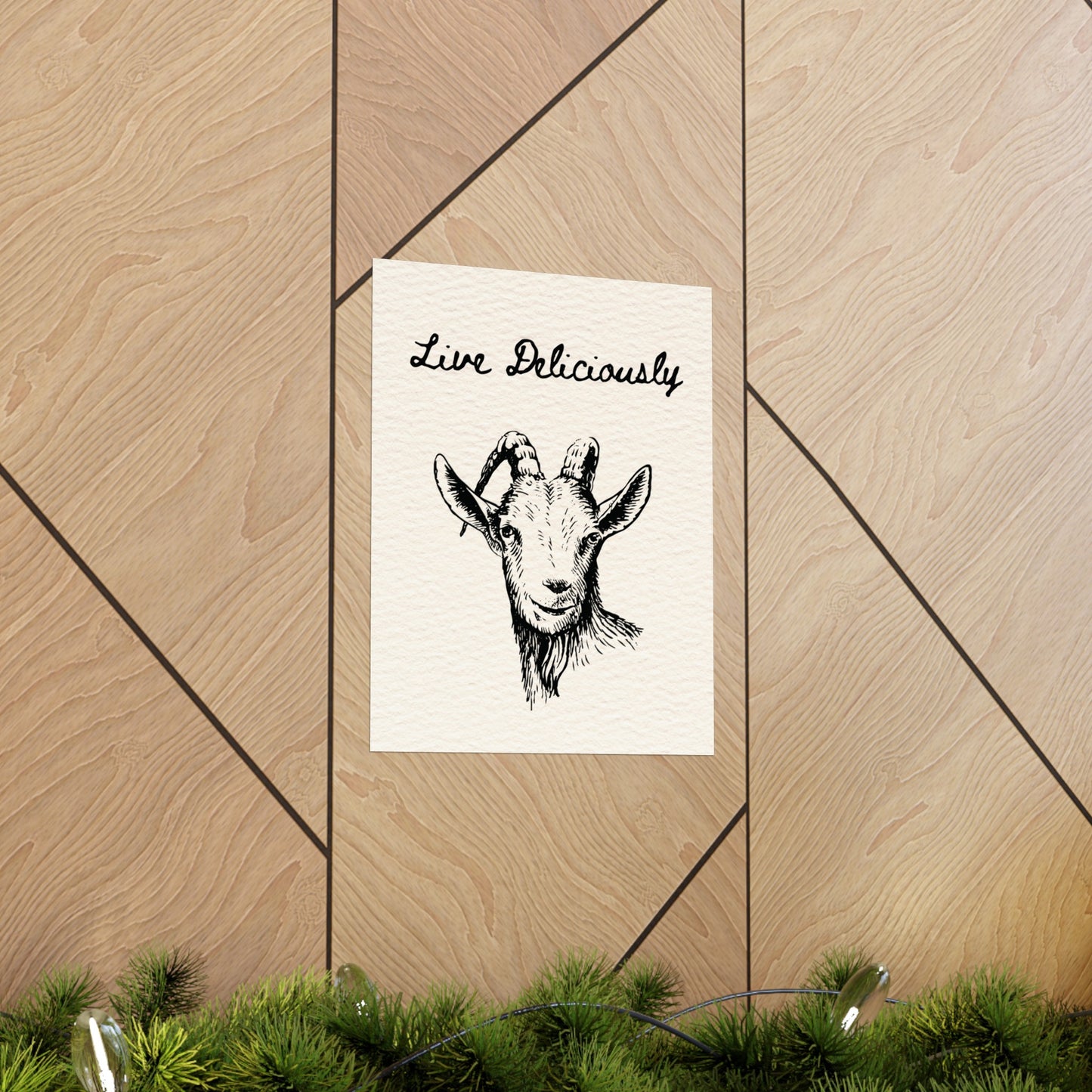 Live Deliciously Wall Art Print