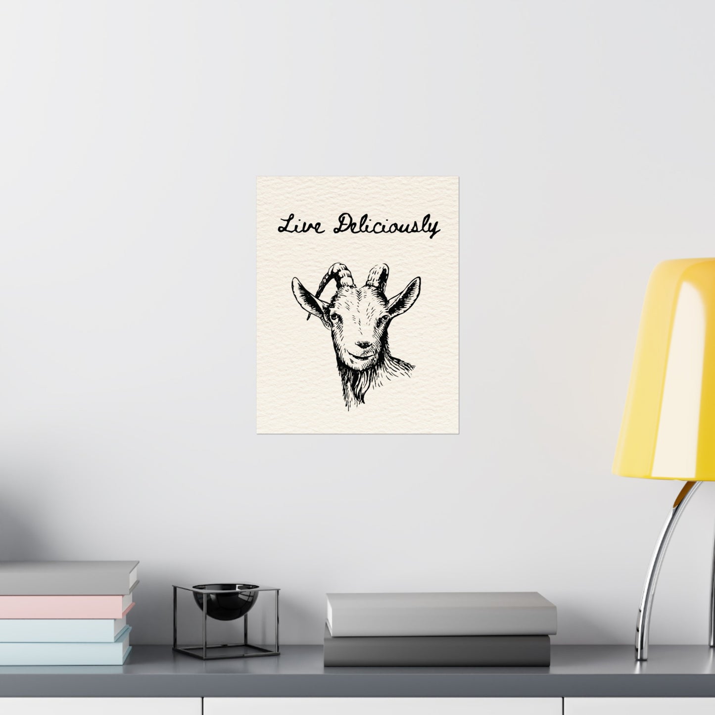 Live Deliciously Wall Art Print