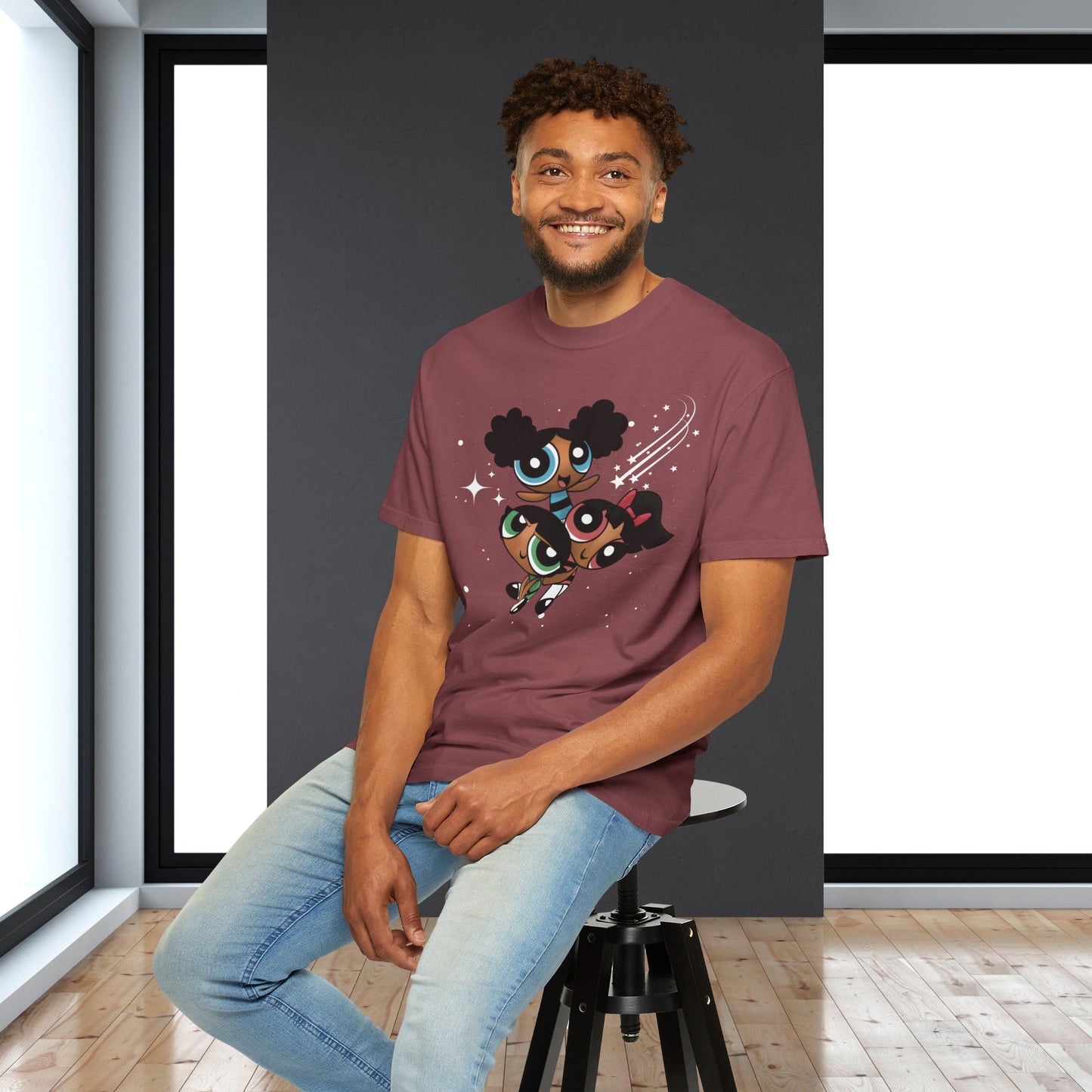 Afropuff Girls Unisex Garment-Dyed T-shirt