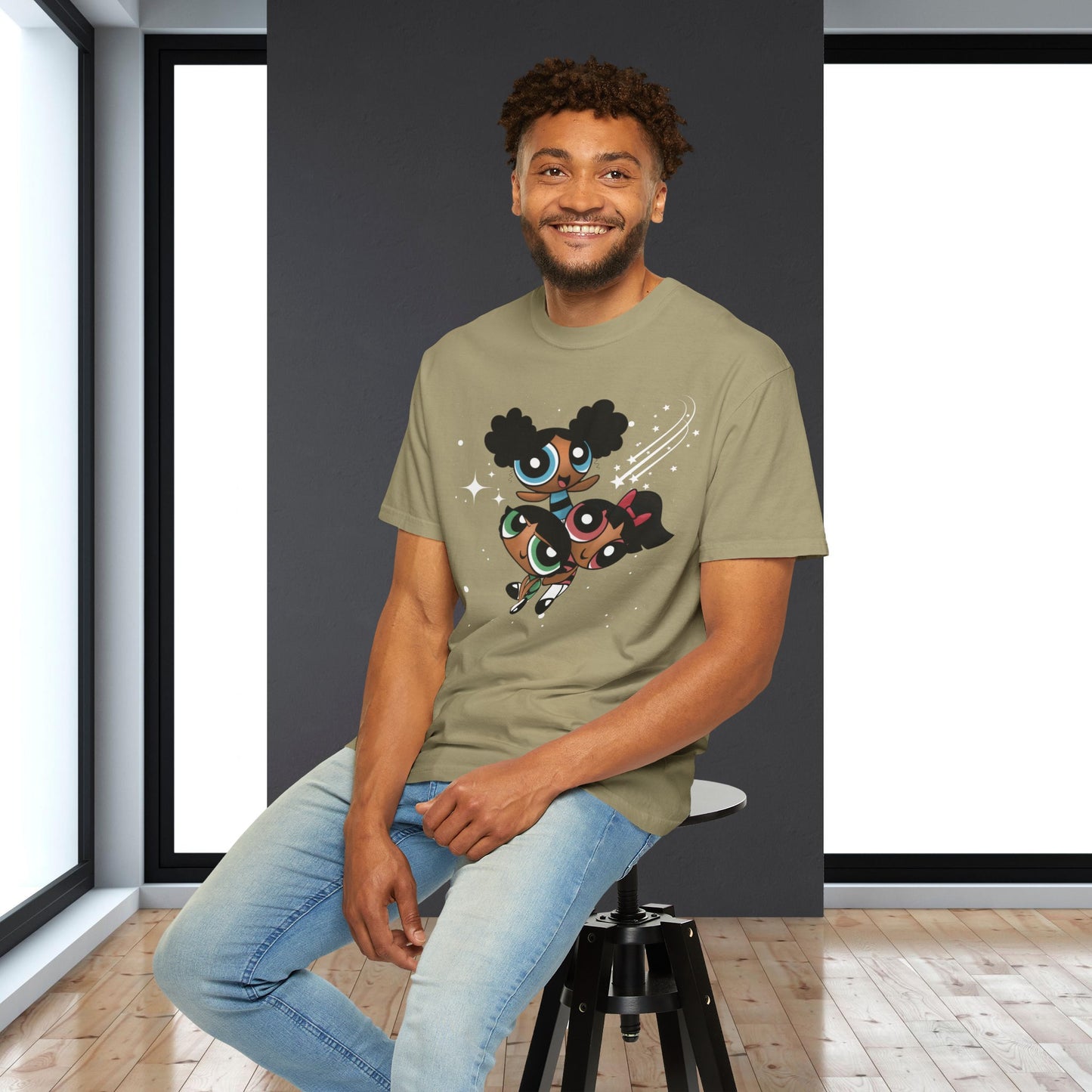 Afropuff Girls Unisex Garment-Dyed T-shirt