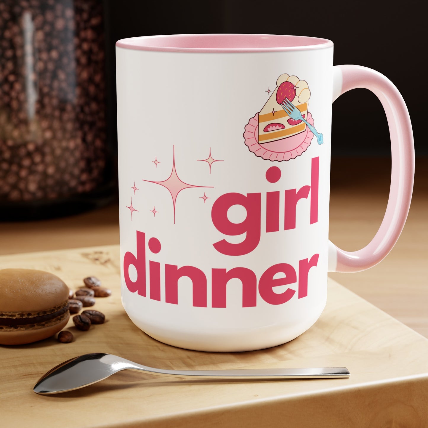 Girl Dinner Coffee Mug 15 oz