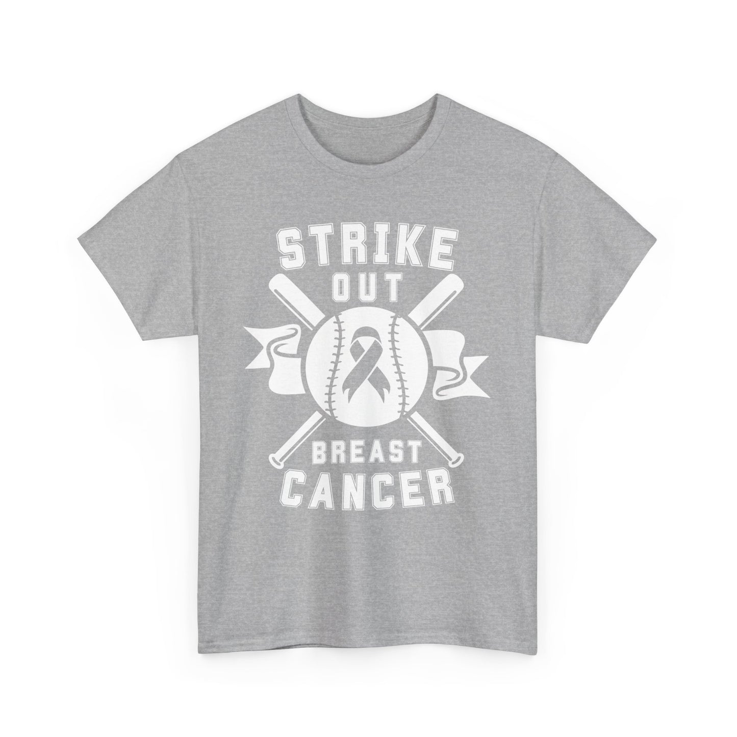 Strike Out Breast Cancer Tee, Personalized Sports Team Tee