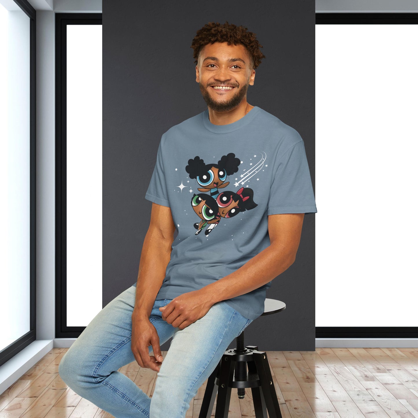 Afropuff Girls Unisex Garment-Dyed T-shirt