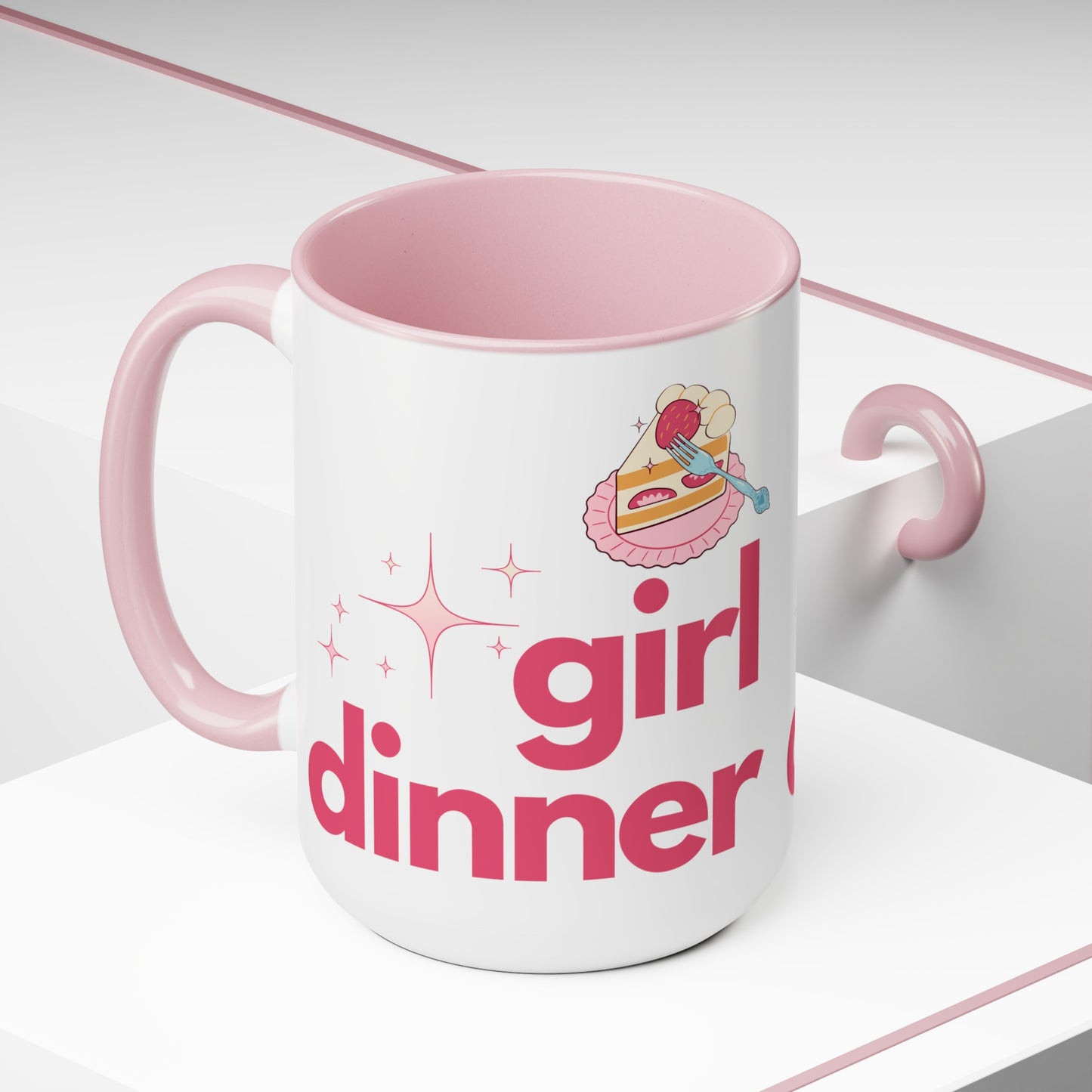 Girl Dinner Coffee Mug 15 oz