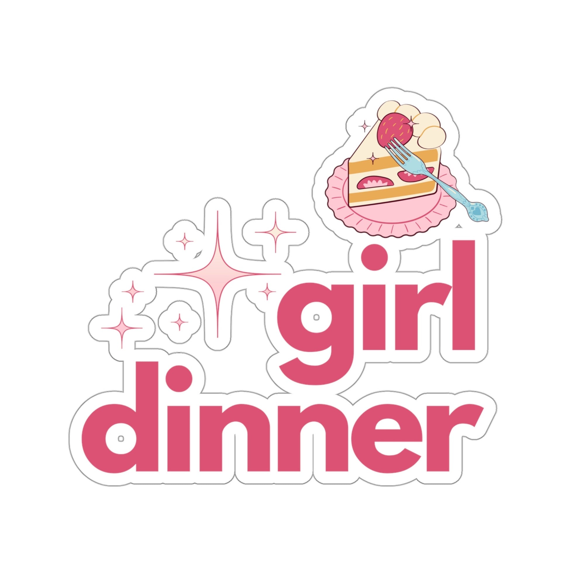 Girl Dinner Sticker