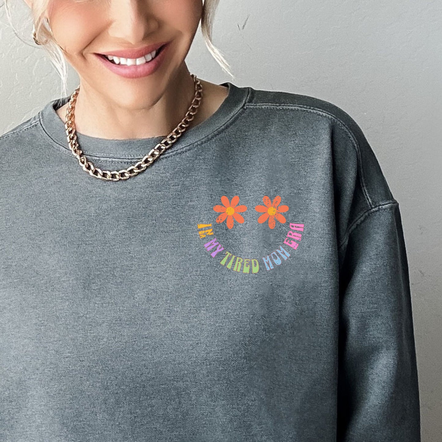 In My Tired Mom Era Sweatshirt, Mom Sweatshirt, Toddler Mom Sweatshirt, Toddler Mom Shirt, In My Mom Era Shirt, Vintage style Sweatshirt