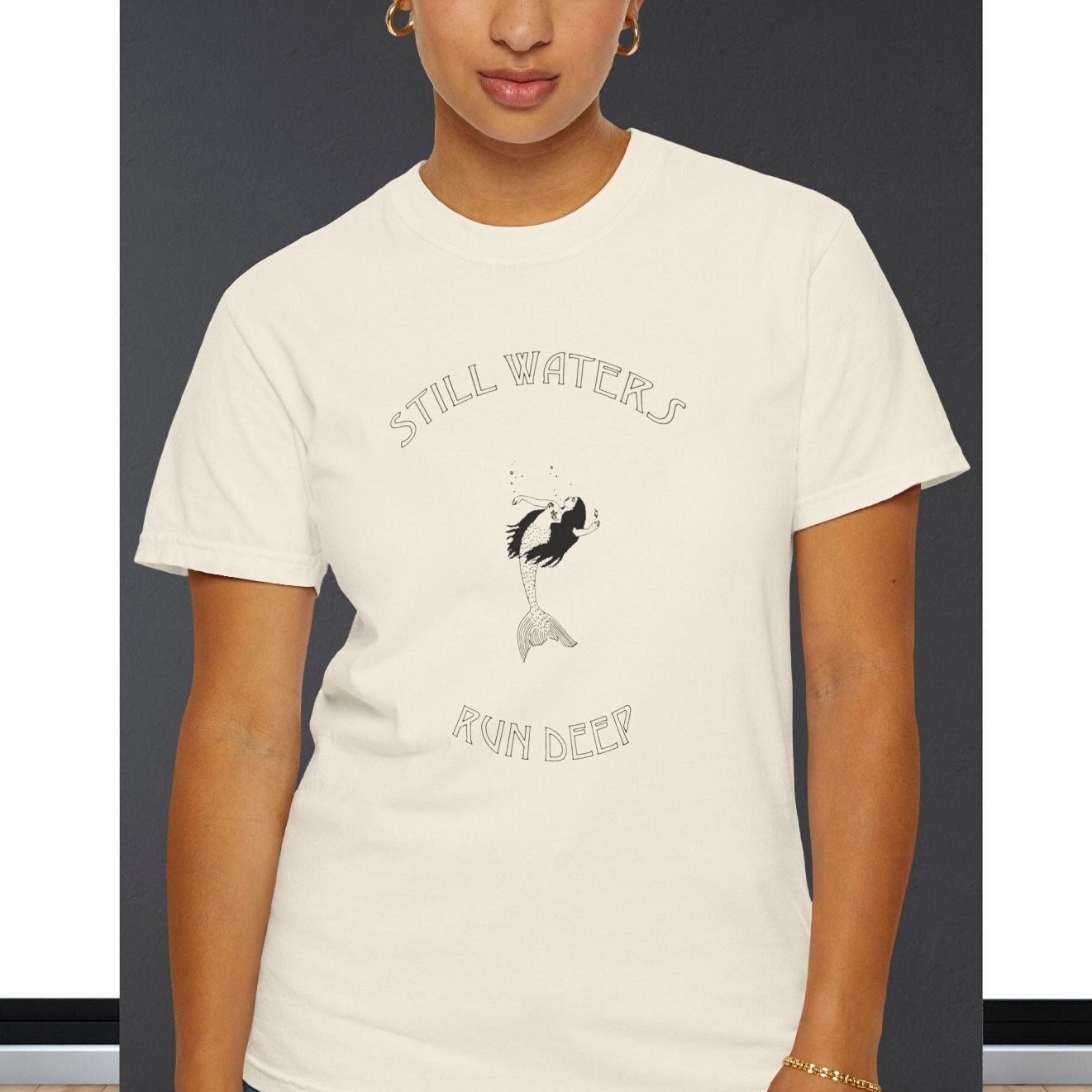 Still Waters Run Deep Unisex Garment-Dyed T-shirt