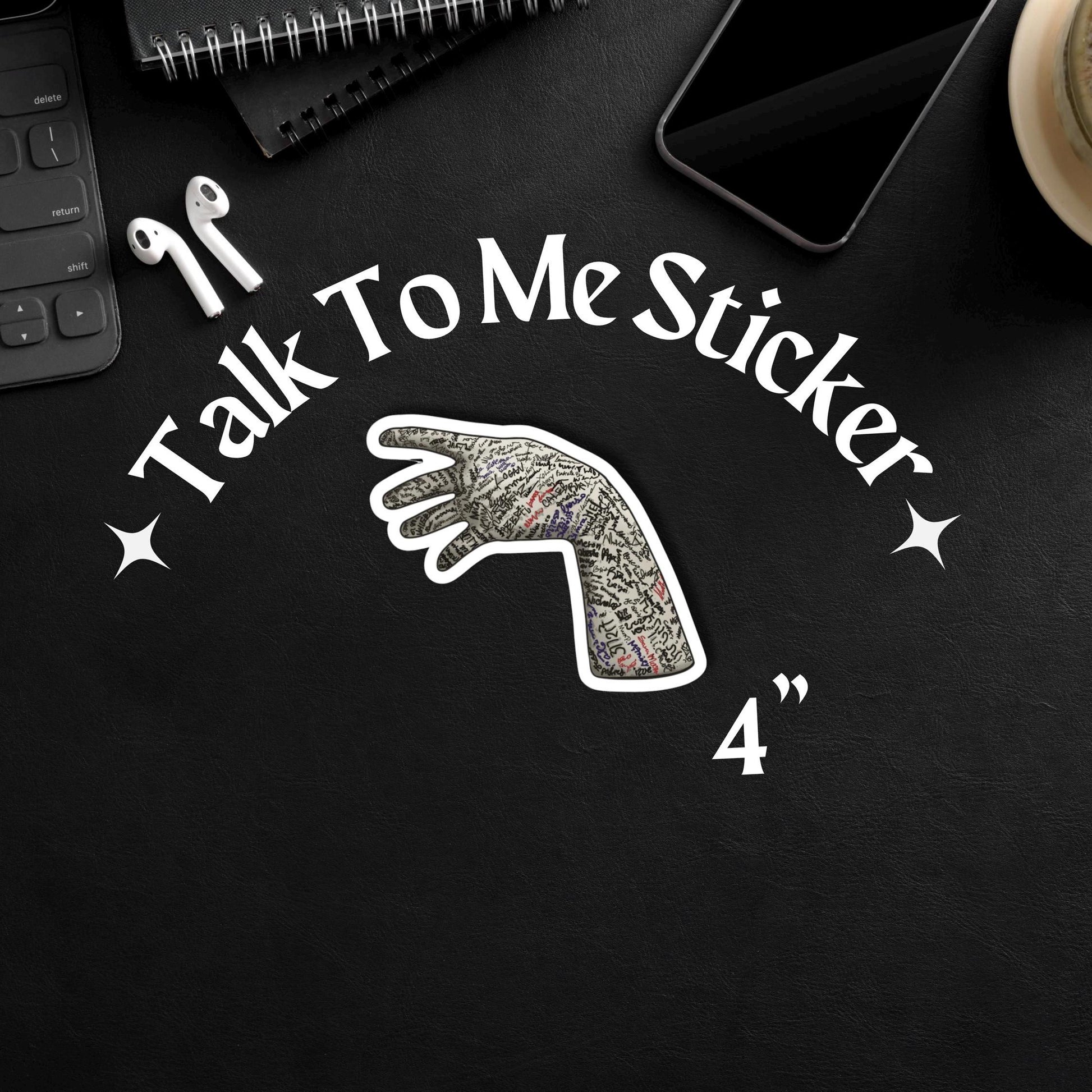 Talk To Me Sticker, A24 Horror Movie Hand Sticker, Vinyl Decal, Laptop Decal, Bumper Sticker, Movie Lover Gift, Film Fan Sticker