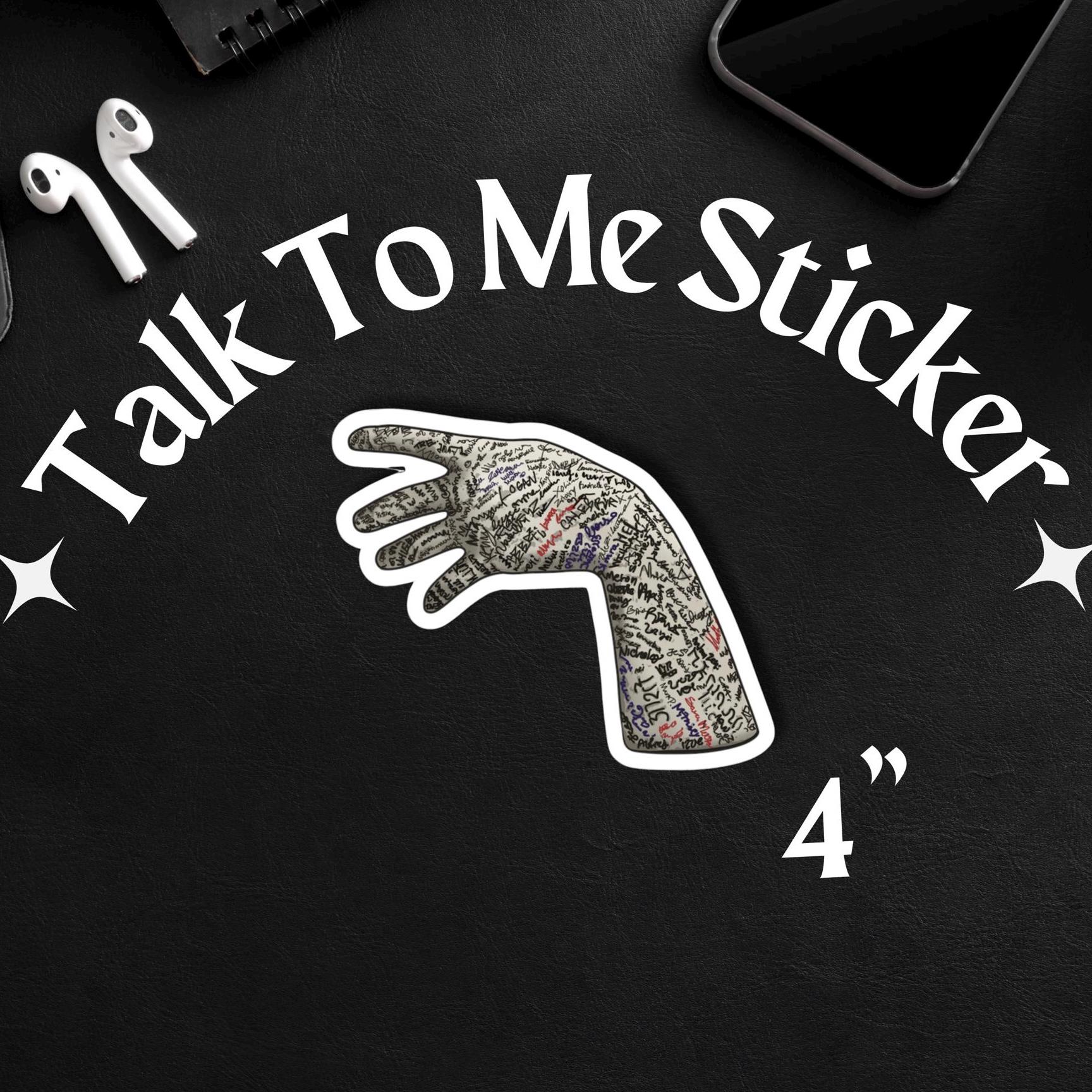 Talk To Me Sticker, A24 Horror Movie Hand Sticker, Vinyl Decal, Laptop Decal, Bumper Sticker, Movie Lover Gift, Film Fan Sticker