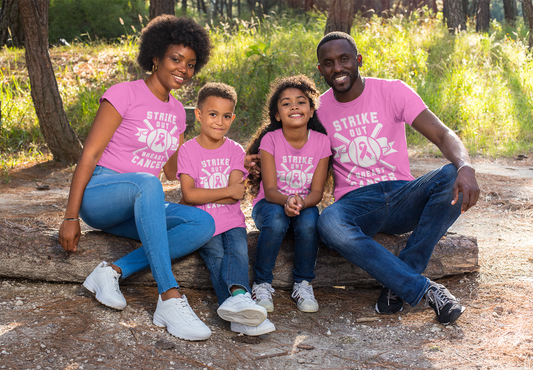 Strike Out Breast Cancer Tee, Personalized Sports Team Tee